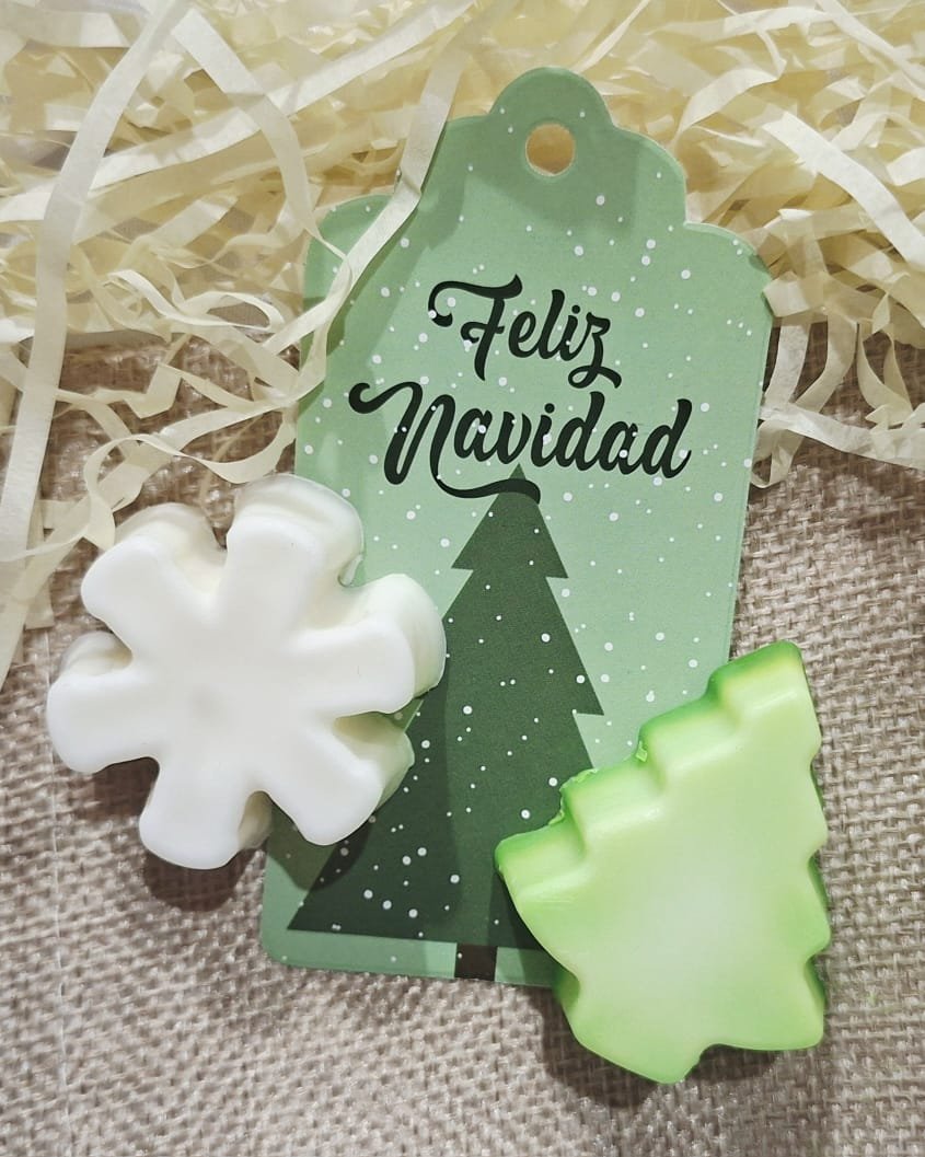 Jabón Artesanal - Copos de Navidad